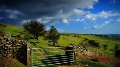 Nature gate clouds Landscapes
