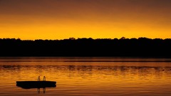 Nature gold orange lakes scenic