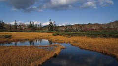 Nature grass clouds land lakes skyscapes