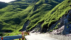 Nature grass hills roads hillside