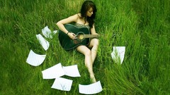 Nature grass Music Green guitars singers