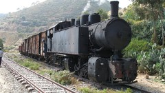 Nature grass vehicles railroad tracks trains steam locomotives 