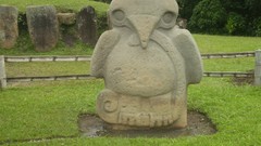 Nature Green snakes statues Eagles colombia San Agustin