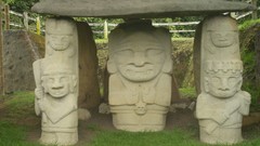 Nature Green tombstones statues colombia San Agustin beisbol