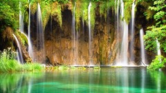 Nature Green waterfalls