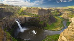 Nature Green waterfalls