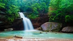 Nature Green waterfalls Green River