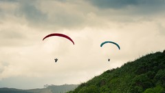 Nature hills New Zealand parachuting