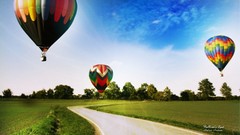 Nature hot air balloons