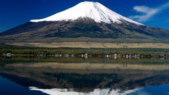Nature Japan lakes reflections mount fuji