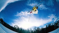 Nature jumping ski
