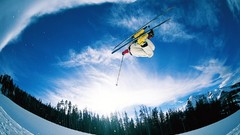 Nature jumping ski