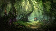 Nature jungle planets alien forests fantasy art alien landscapes