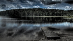 Nature Lake clouds place see