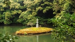 Nature lakes Japanese gardens