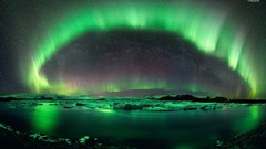 Nature lakes skies aurora borealis