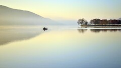 nature landscape Lake boat calm Beige