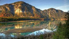 nature landscape Lake hdr Spring Mountains USA nevada reflection