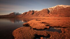 nature landscape Lake sunset water