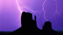 Nature Lightning Arizona mittens Monument Valley