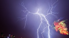 Nature Lightning Australia fireworks celebration national 
