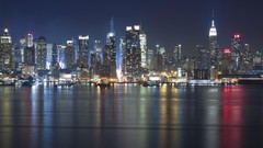 Nature lights architecture Hudson skylines