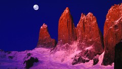 Nature moon patagonia Torres rock formations Paine