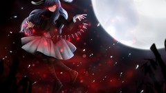 Nature moon Shoes bamboo red eyes coat stockings skirts blue 