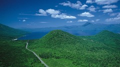 Nature Mountains clouds land roads skyscapes