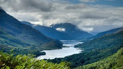 Nature Mountains clouds Scotland rivers
