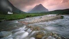 Nature Mountains clouds Scotland rivers long exposure