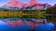 Nature Mountains glow lakes mount