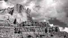 Nature Mountains grayscale