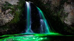 Nature Mountains Green waterfalls