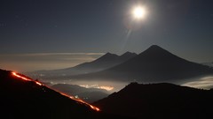 Nature Mountains moon skyscapes