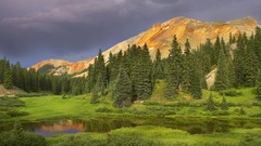 Nature Mountains red Colorado ponds