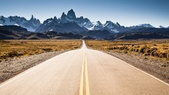 Nature Mountains roads windows 8 fitz roy