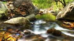 Nature multicolor streams HDR