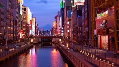 Nature night architecture cities osaka