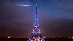 Nature night Eiffel Tower