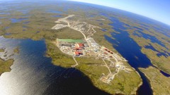 Nature ocean Islands Earth aerial view industrial plants