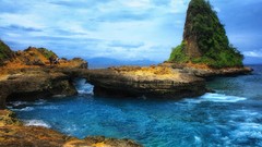 Nature ocean Islands skyscapes