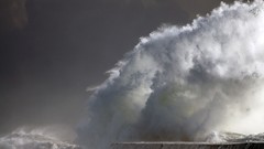 Nature ocean storm waves
