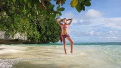 Nature ocean woman Beaches blondes lingerie InTheCrack magazine 