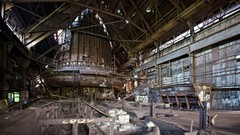 Nature old buildings left