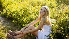 Nature outdoors blondes smiling models skinny
