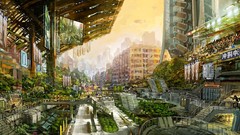 Nature paintings cityscapes artwork