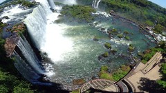 Nature panorama waterfalls Iguazu Falls wonder panorama circle