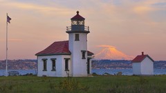 Nature point Washington Mount Rainier lighthouses