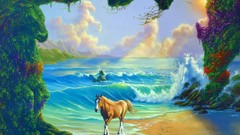 Nature puzzle Horses